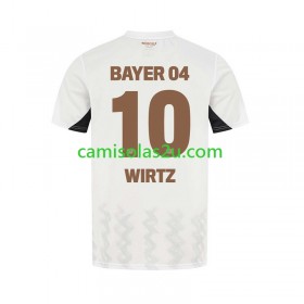 Camisolas de futebol Bayer 04 Leverkusen Florian Wirtz 10 Equipamento Alternativa 2024/25 Manga Curta